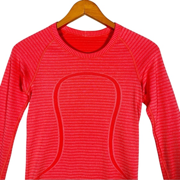 LULULEMON Swiftly Tech Long Sleeve Crew in Heathered Alarming - Picture 10 of 13